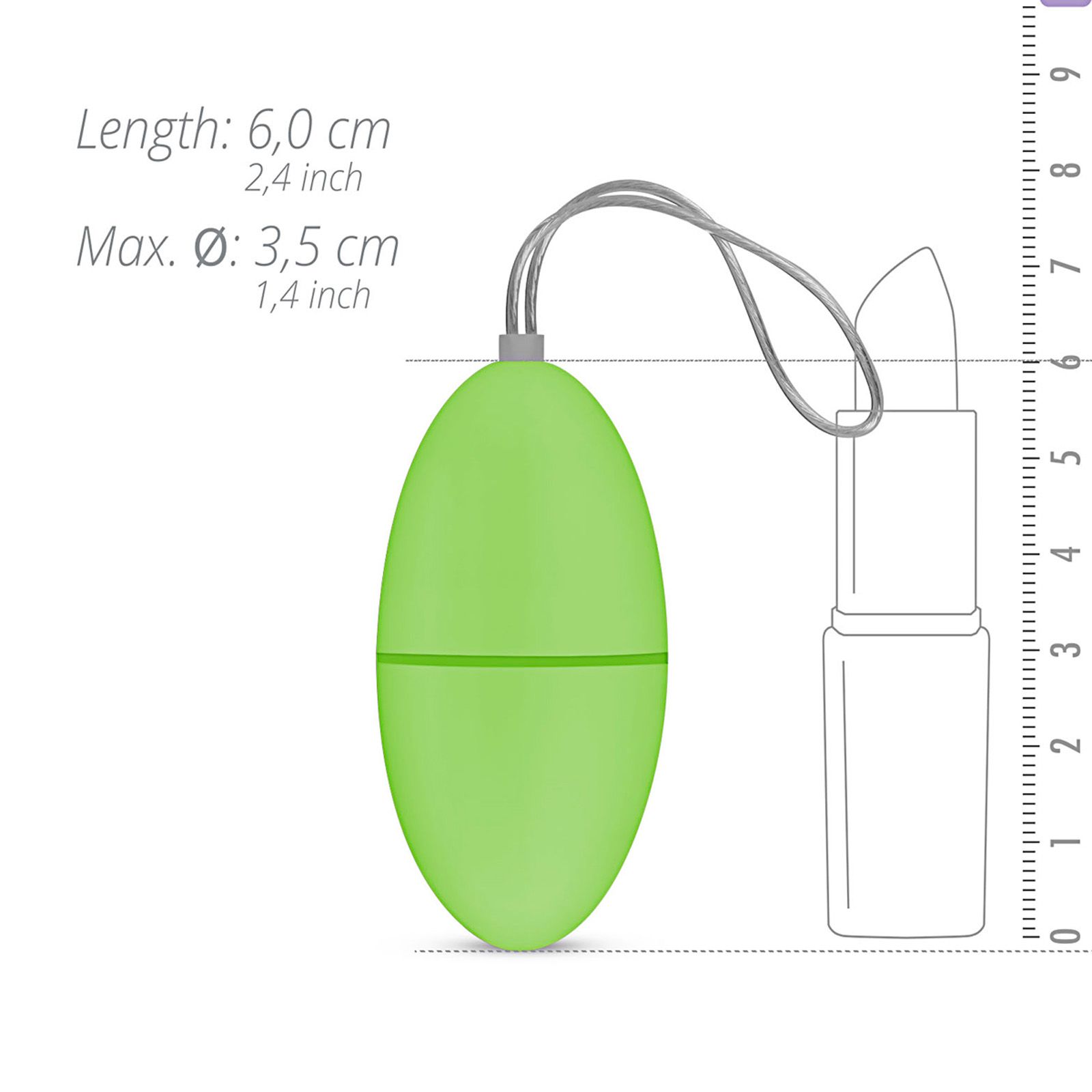 Easytoys - Vibro Ei Vibrator mit Fernbedienung - Grün