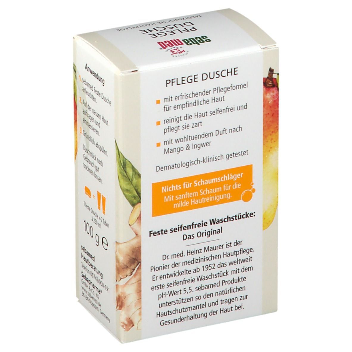 sebamed® Pflege-Dusche Mango & Ingwer fest