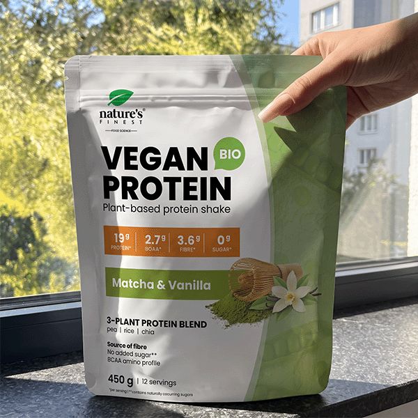 Nature's Finest Bio Vegan Protein Vanille & Matcha, Proteinpulver
