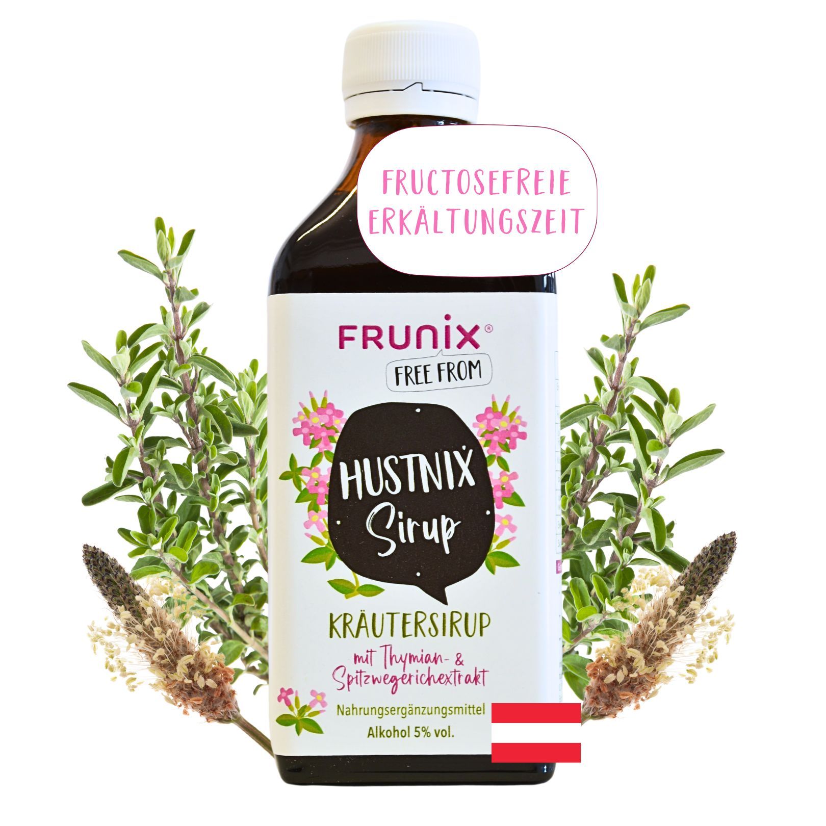 FRUNIX® Hustnix - Kräutersirup,  fructosefrei
