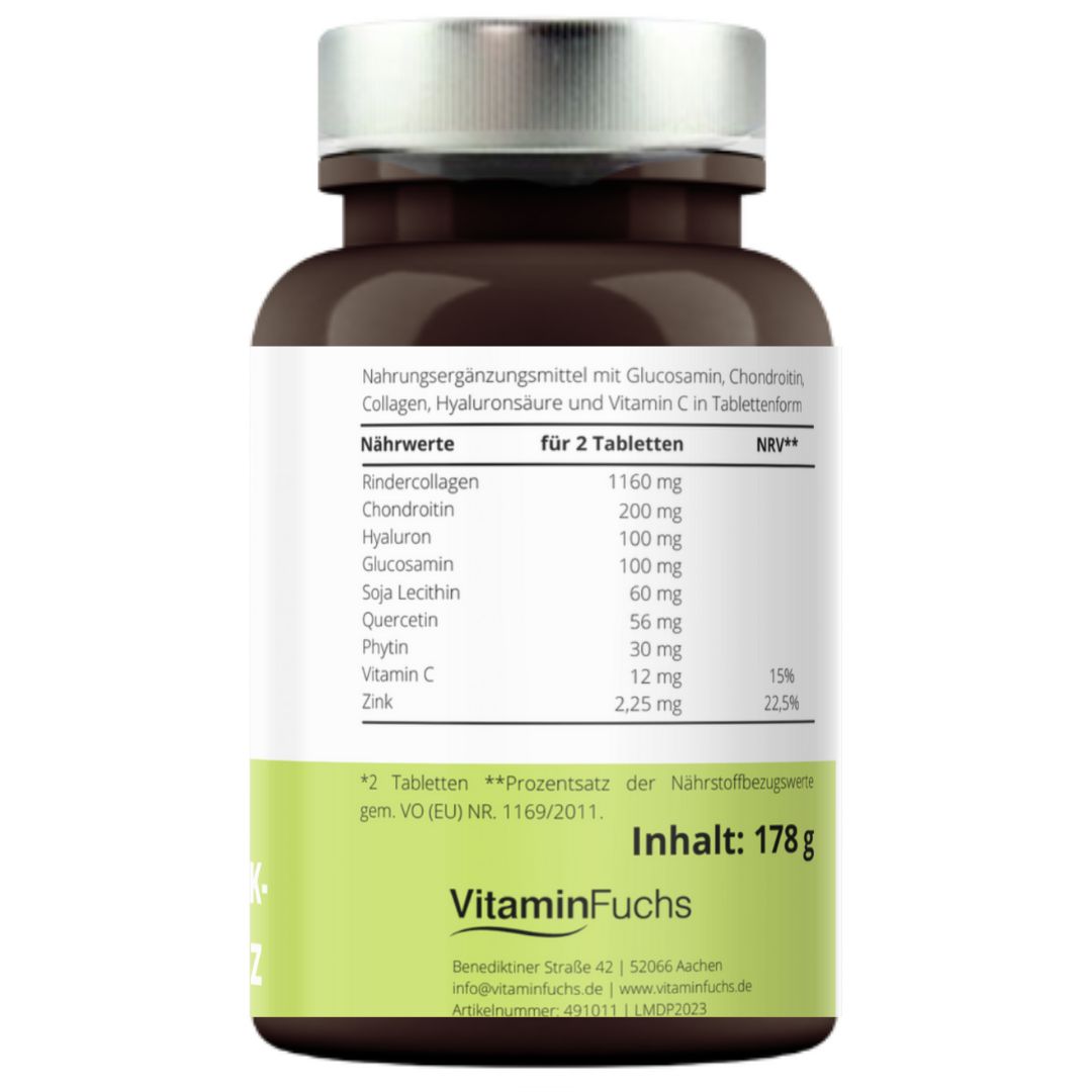 Ultra Gelenk-Kraft Intenz Tabletten mit Kollagen und Hyaluron von VitaminFuchs
