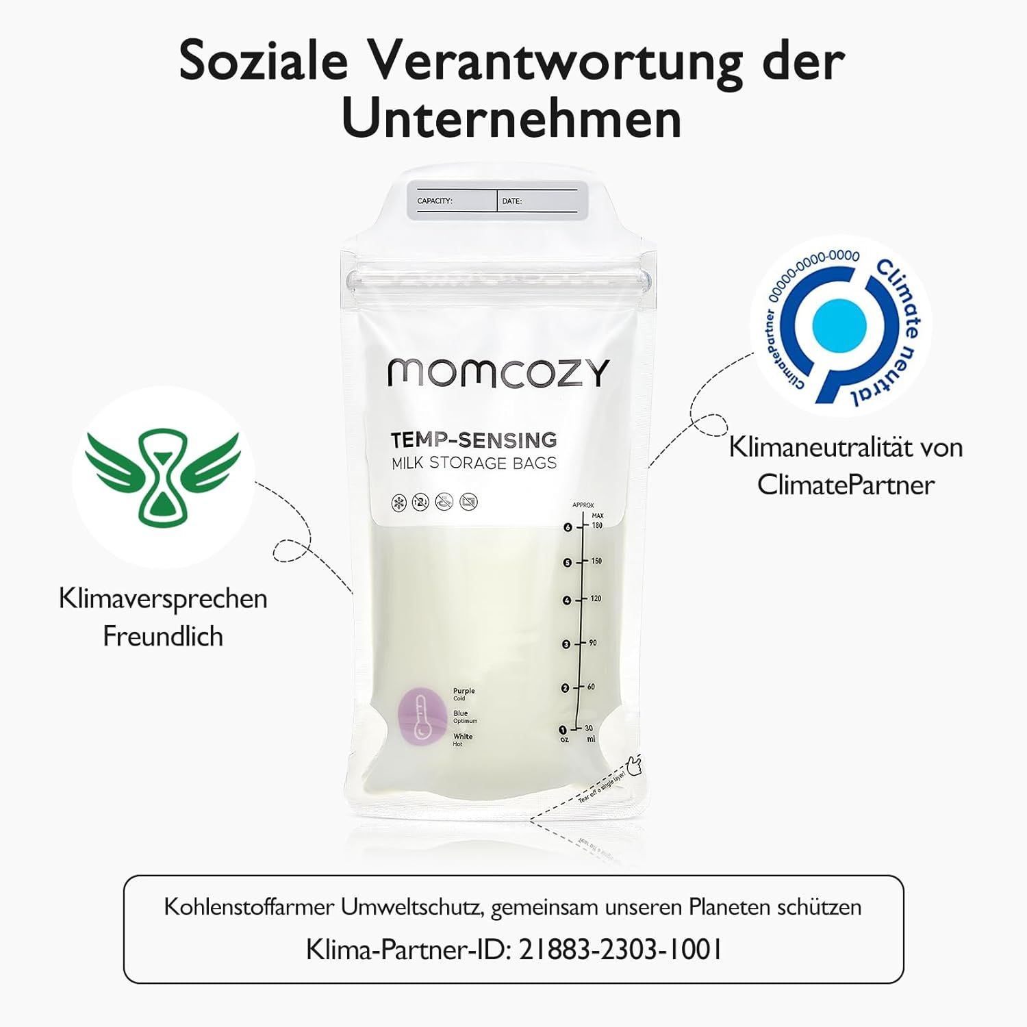 Momcozy Muttermilch-Aufbewahrungsbeutel