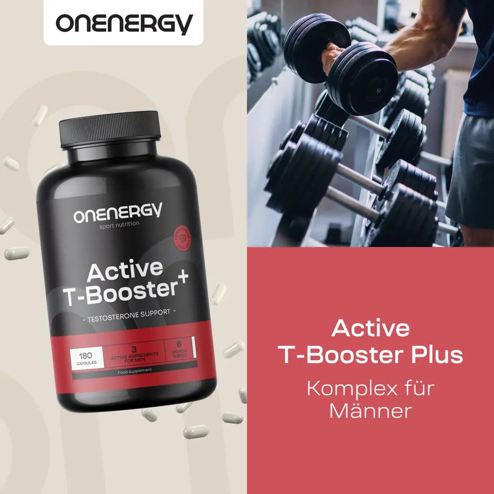 OnEnergy Active T-Booster Plus. "Komplex für Männer."