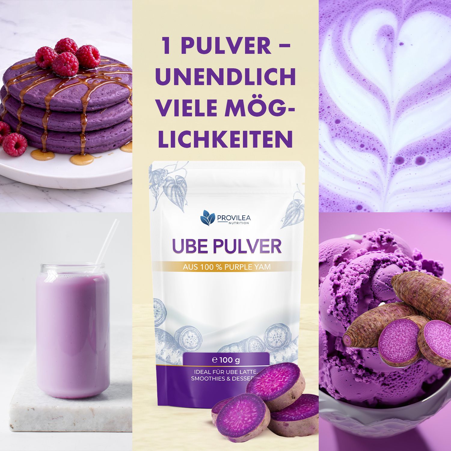 Provilea Nutrition Ube Pulver