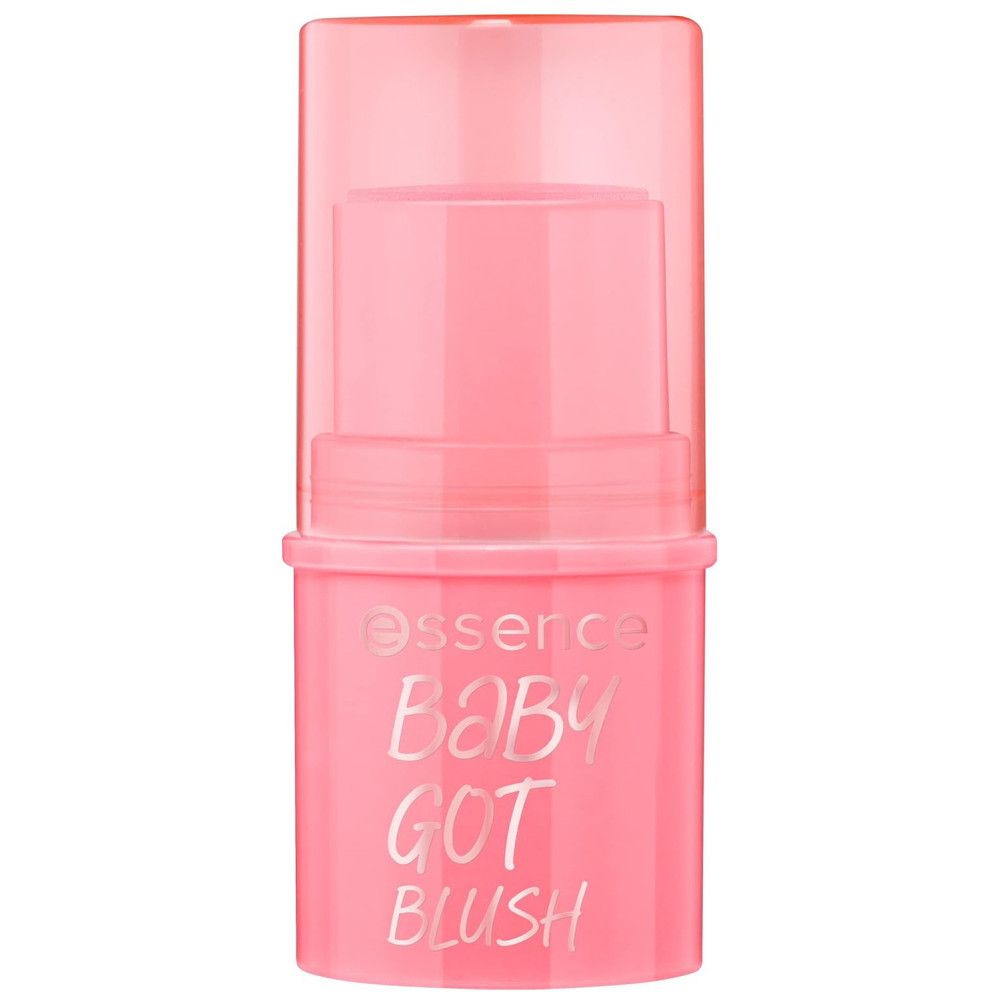 Rosa Wangenstift mit Deckel. Aufschrift: Baby Got Blush. Marke: Essence.