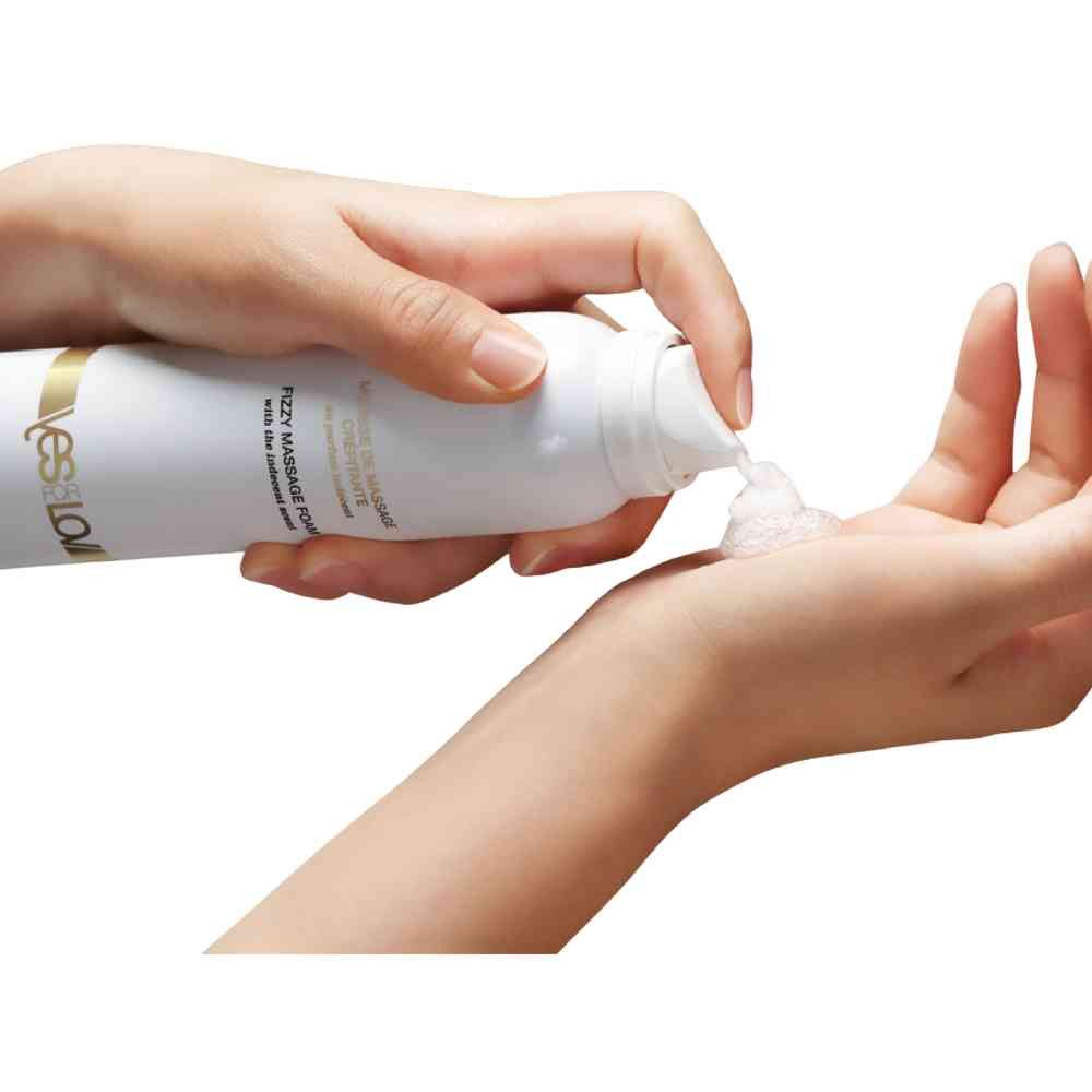 YESforLOV Fizzy Massage Foam with Indecent Scent150 ml