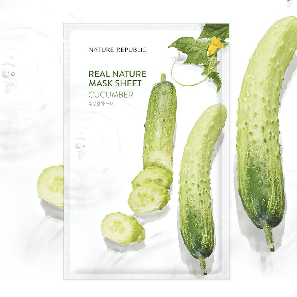 NATURE REPUBLIC Real Nature Cucumber Sheet Face Mask