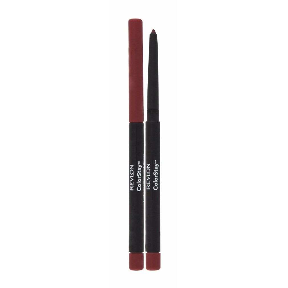 Zwei Revlon Colorstay Lipliner in Rot, einer mit Kappe.
