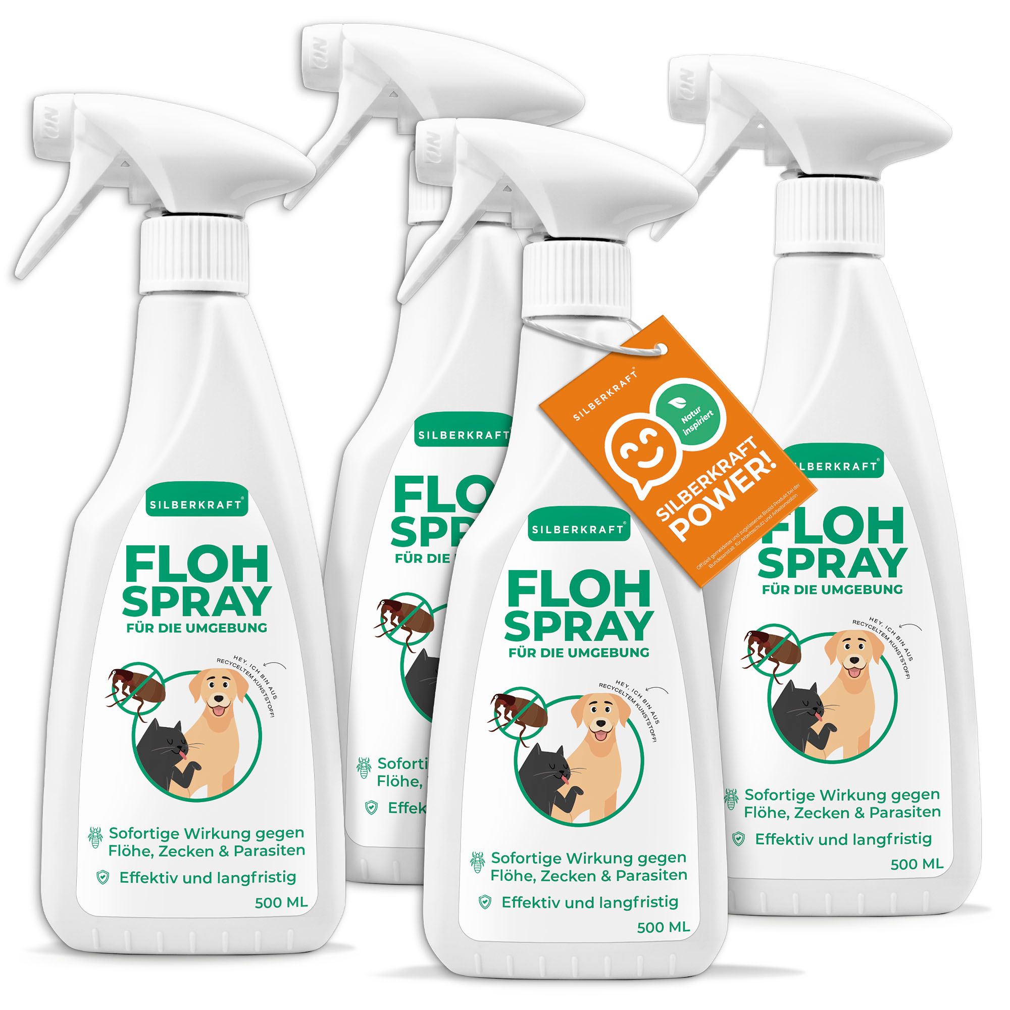 SILBEKRAFT Flohspray 4x500 ml Shop Apotheke