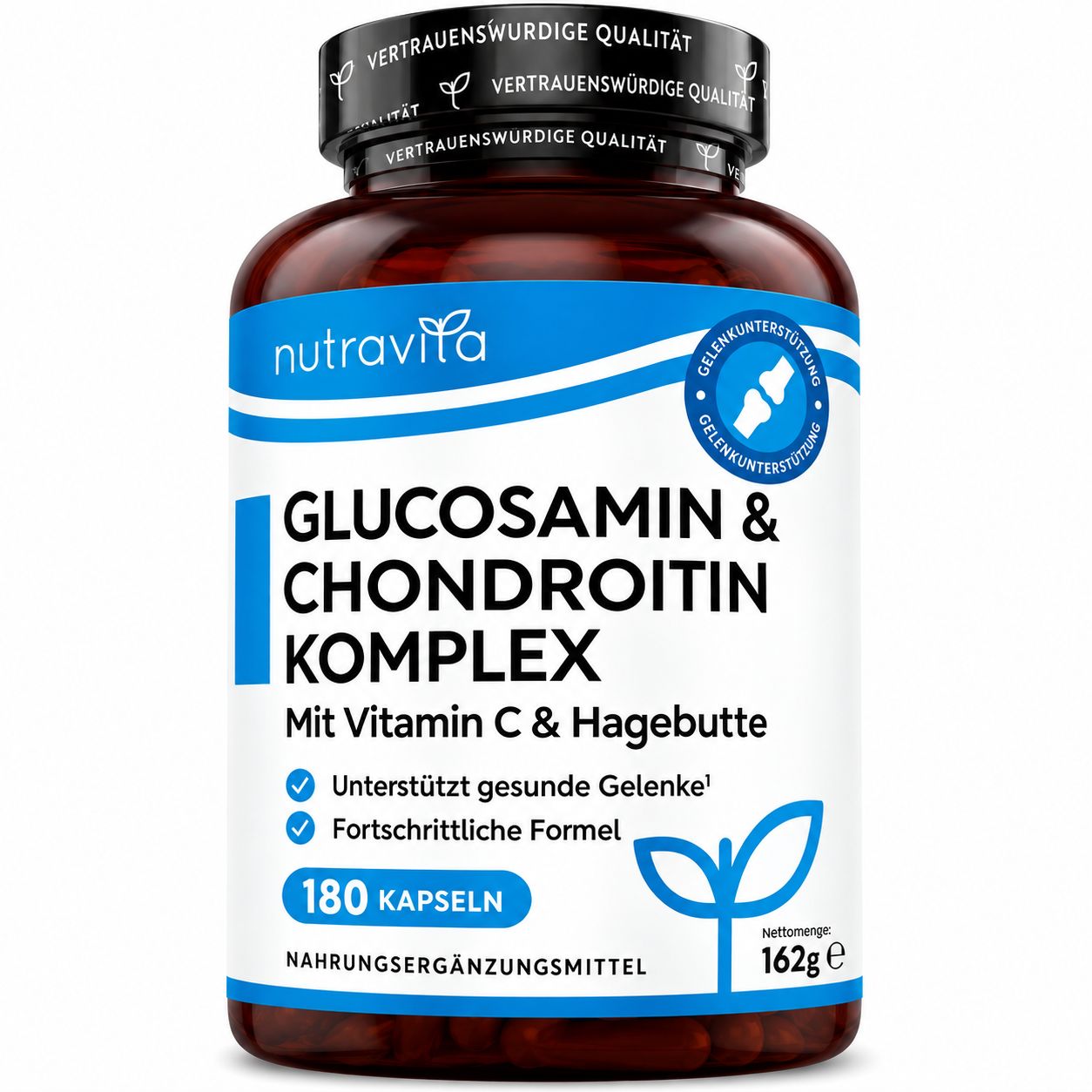 Nutravita Glucosamin Chondroitin mit Kurkuma und Ingwer