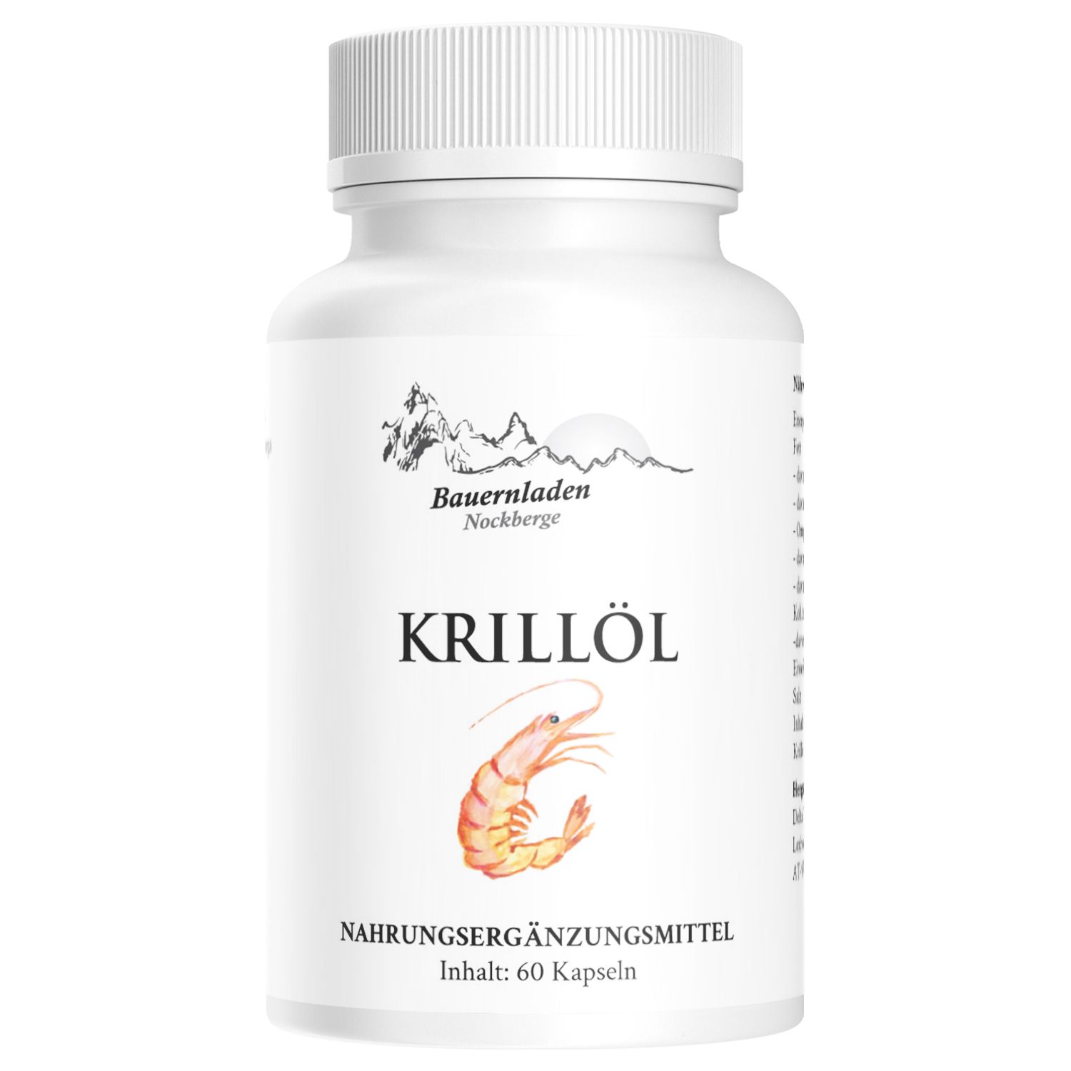 Bauernladen Nockberge | Krillöl | 1.000 mg | Hochdosiert