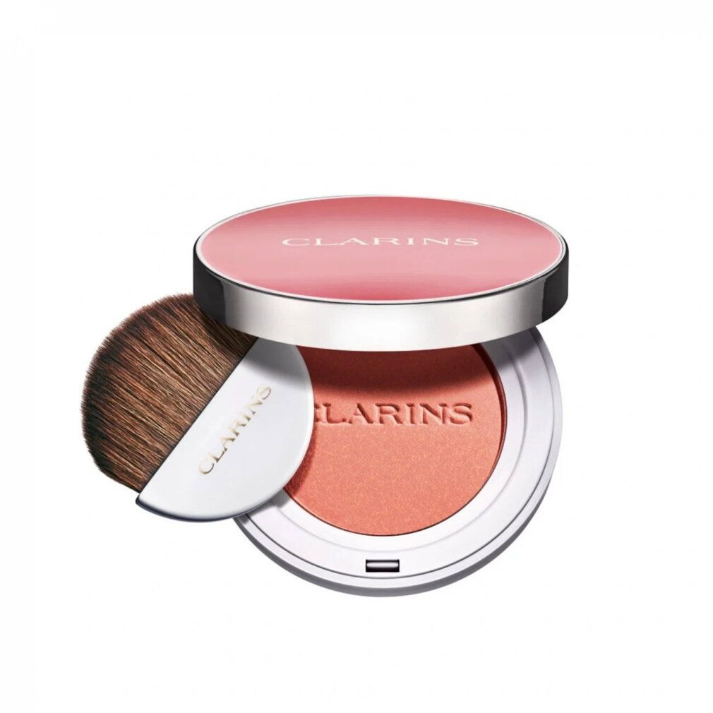 CLARINS JOLI BLUSH 05, ein rosafarbener Rouge mit Pinsel.