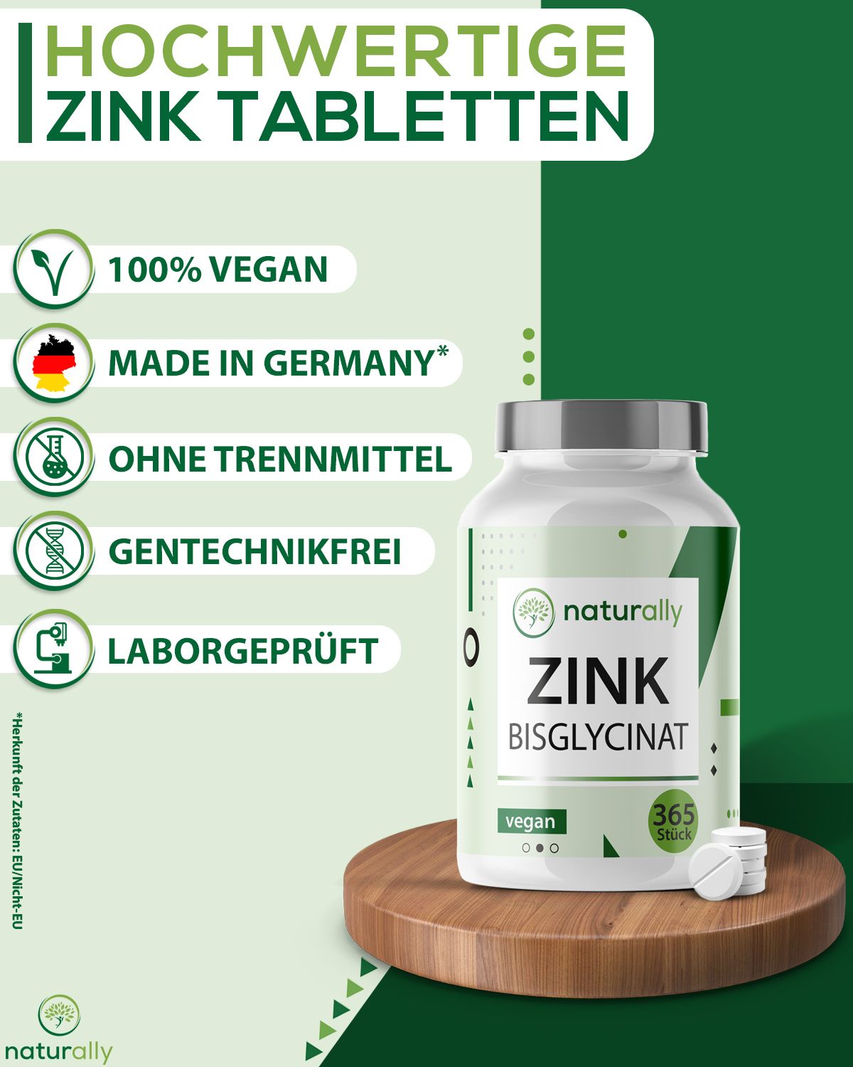 naturally Zink | für Haut, Haare & Nägel