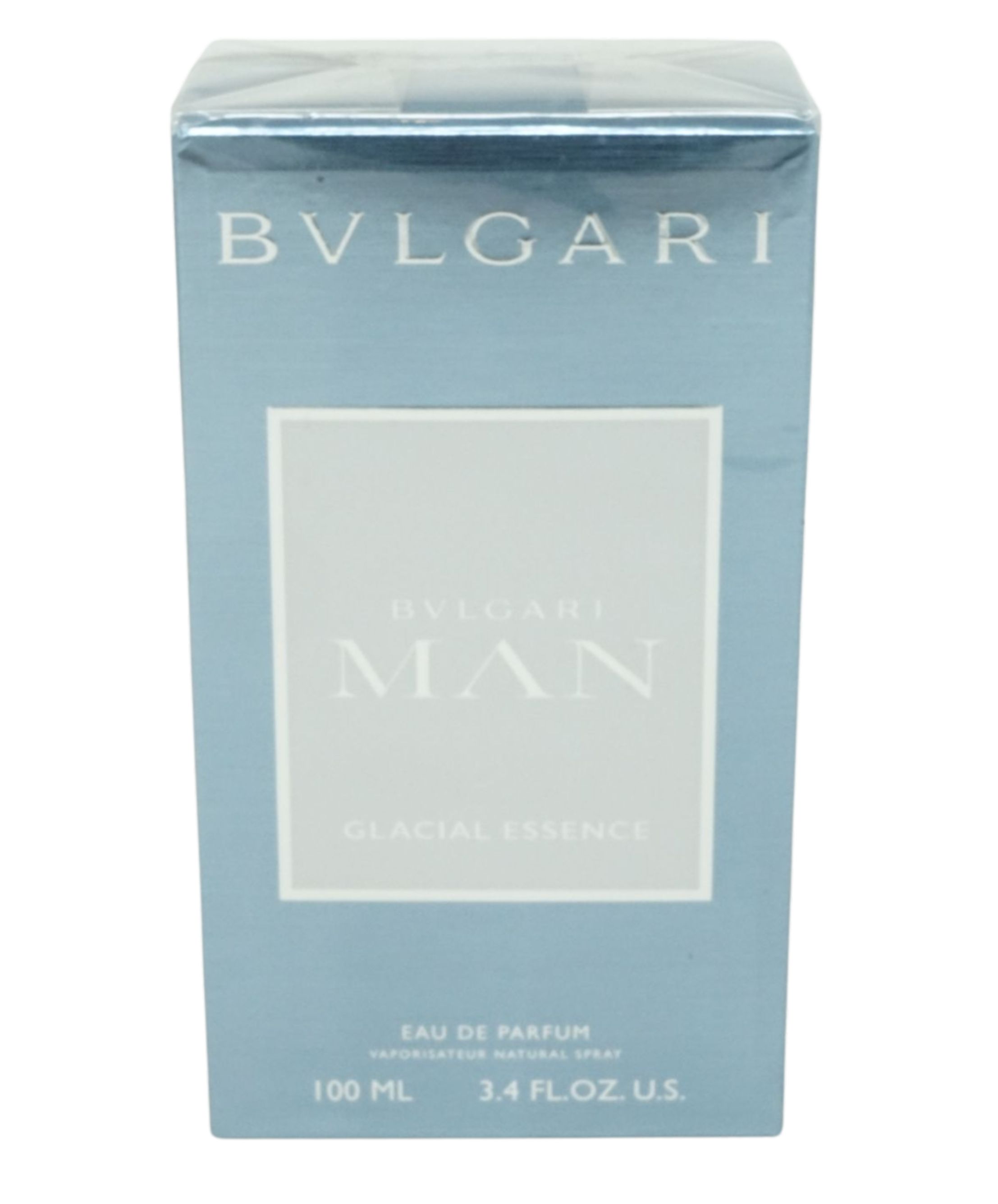 Bvlgari Man Glacial Essence Eau de Parfum Spray Verpackung.