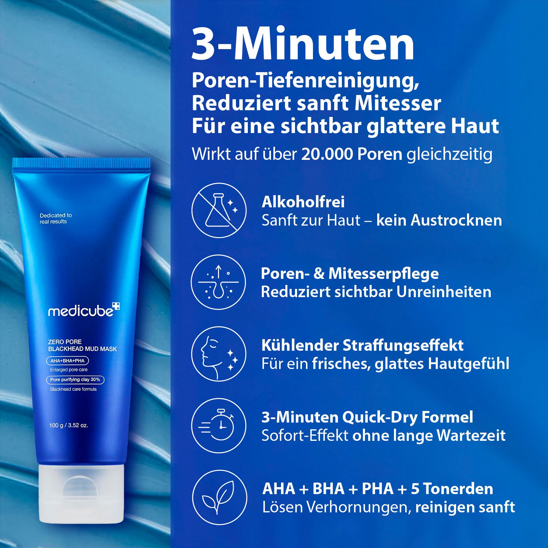 Medicube Zero Pore Blackhead Musk Mitesser Porenreinigender Gesichtsmaske