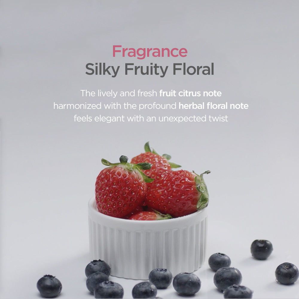 AYUNCHE Enhancing Silky Color Shampoo: Duftbeschreibung mit Erdbeeren und Blaubeeren.