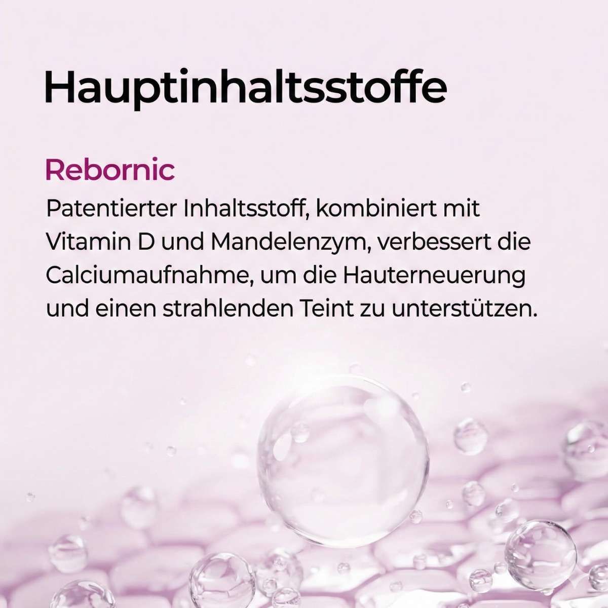 Abstrakte Darstellung von Hautzellen und Blasen, die die Hauterneuerung symbolisieren.