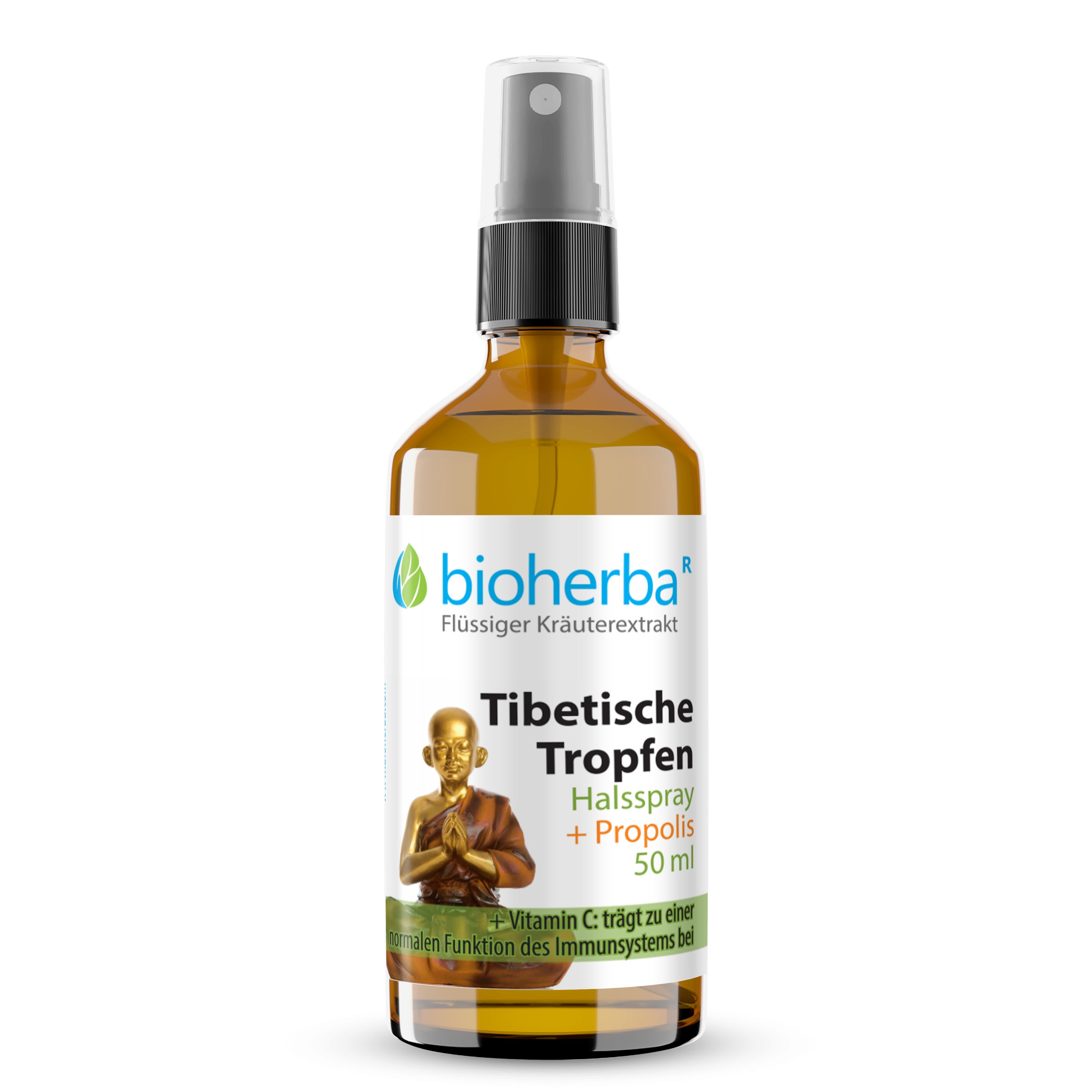 Bioherba Halsspray Tibetische Tropfen mit Propolis Extrakt