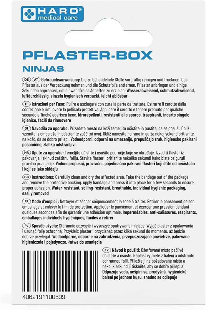 Haro Kinderpflasterbox mit Ninjamotive