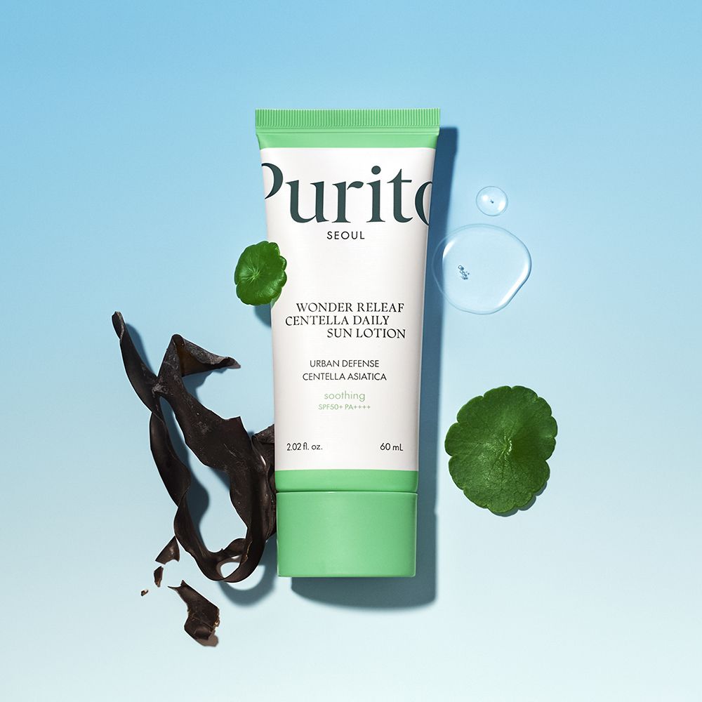 PURITO Wonder Releaf Centella Daily Sun Lotion SPF 50+ PA++++ Tube mit Centella Asiatica.
