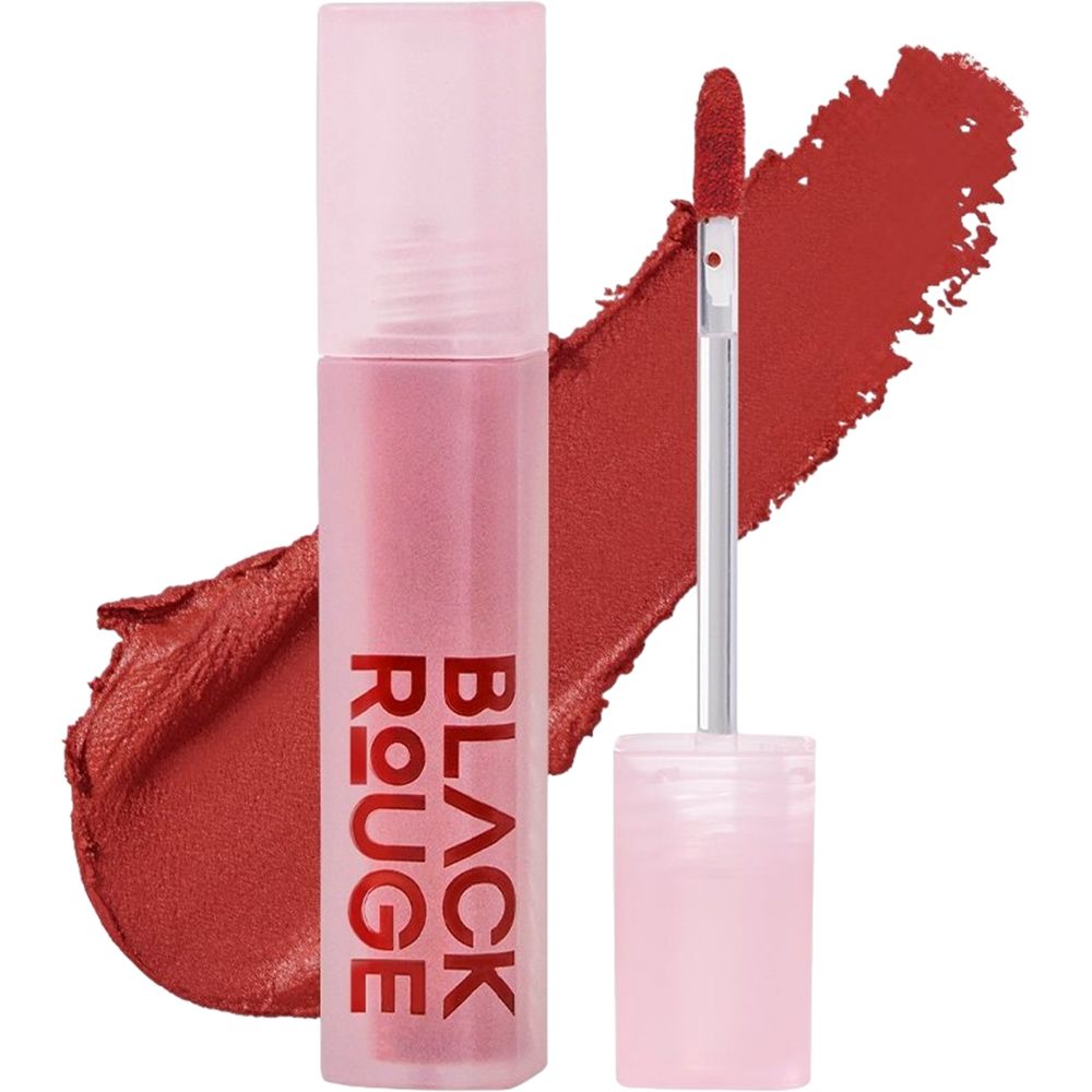 Lippenstift mit Applikator. Der Lippenstift ist rotbraun. Der Schriftzug BLACK ROUGE ist sichtbar.