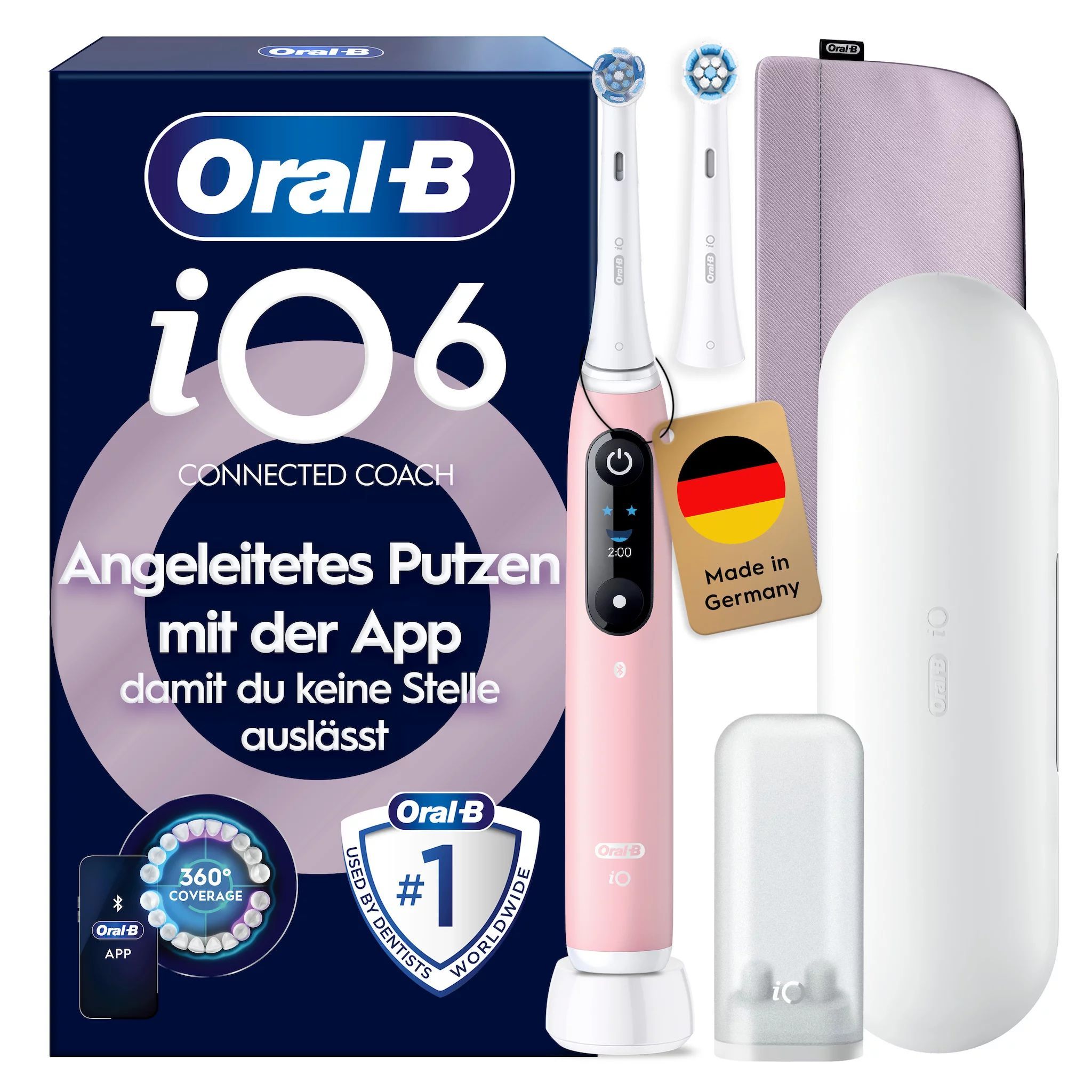 Oral-B iO Series 6, Pink Sand Luxe Edition Elektrische Zahnbürste