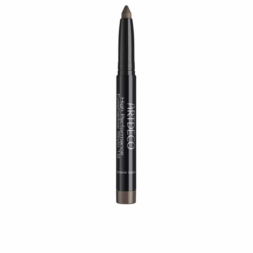 ARTDECO High Performance Eyeshadow Stylo in dunklem Braun, aufgedreht.