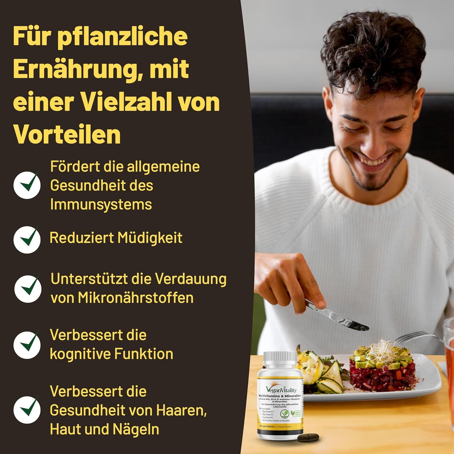 Vegan Vitality Multivitamin Tabletten