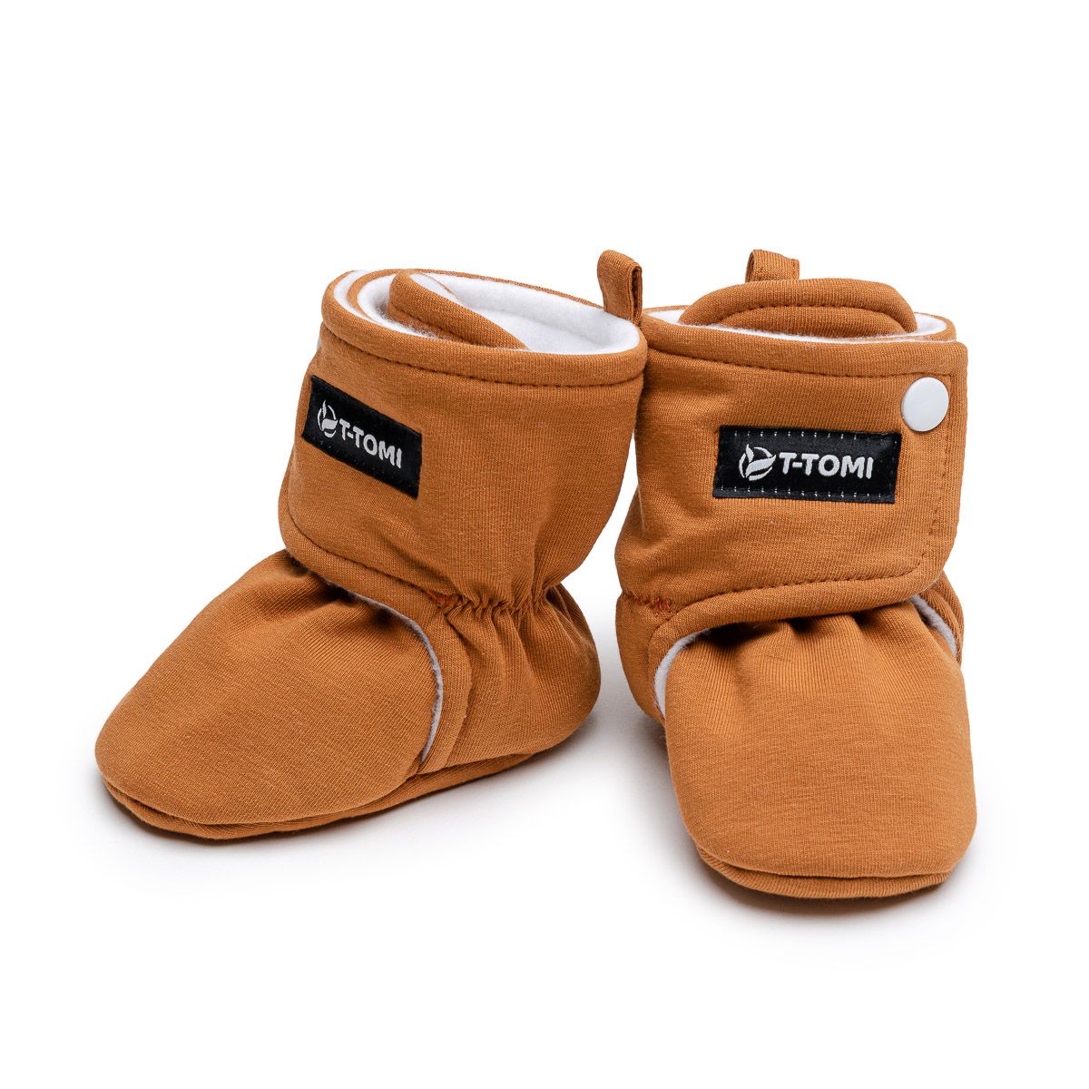 T-TOMI Krabbelschuhe Cognac (0-3 Monate)