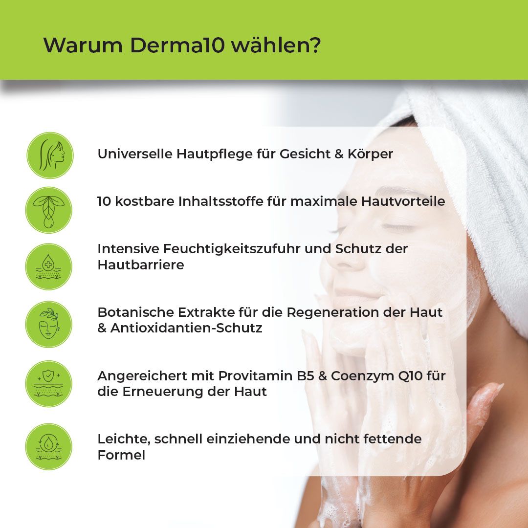 Biostile Derma 10 Pflegecreme für universelle Hautpflege für Gesicht und Körper.