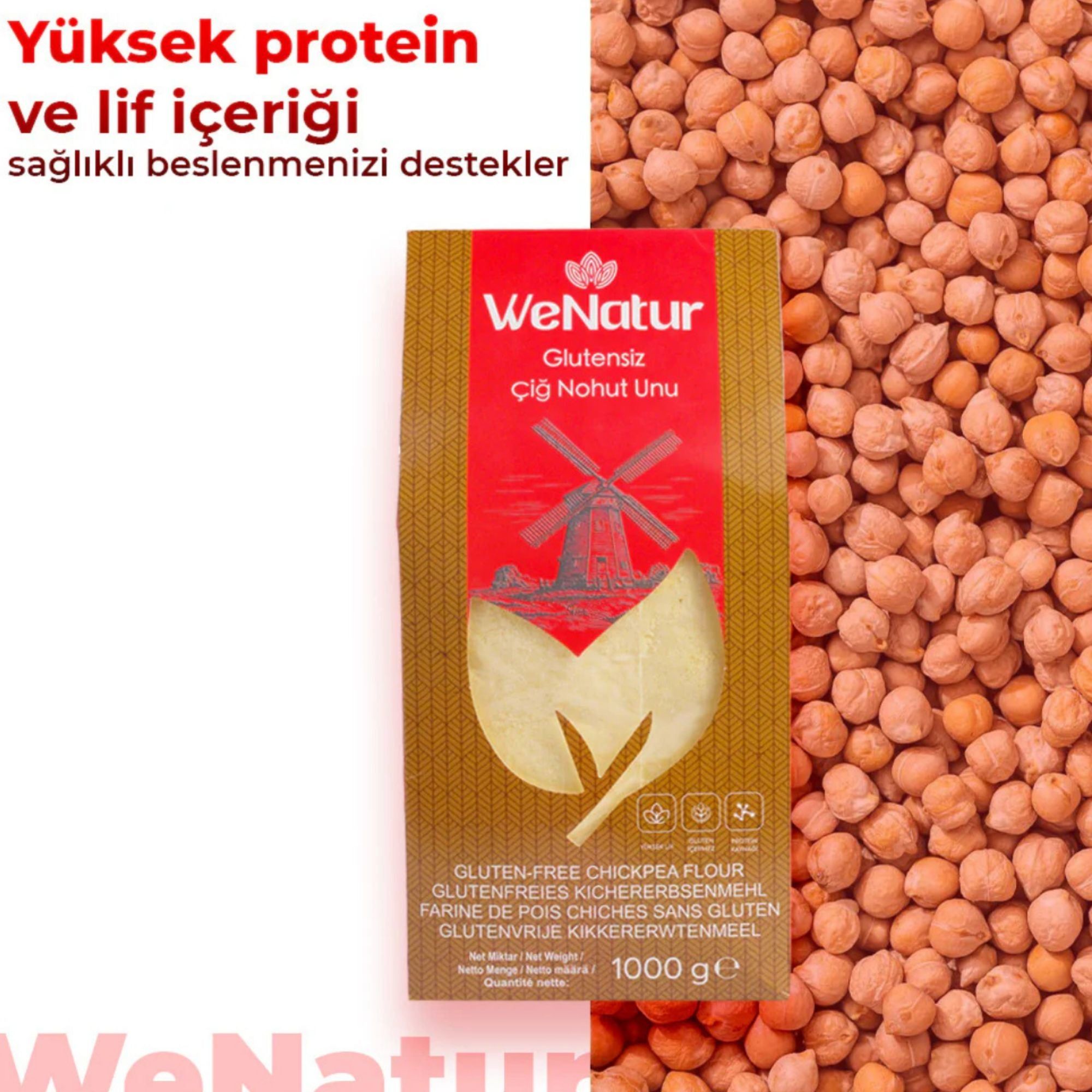 WeNatur Glutenfreies Kichererbsenmehl