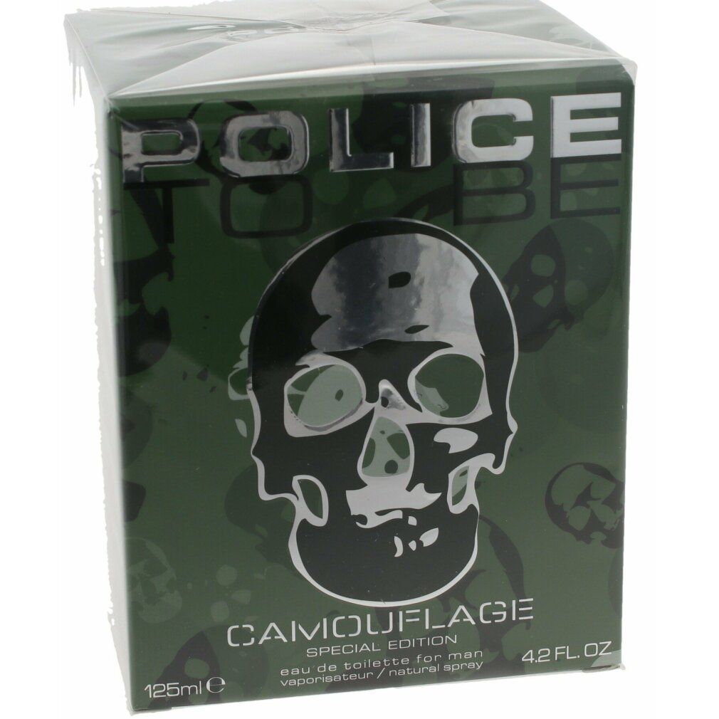 Grüne, camouflagefarbene Verpackung mit Totenkopf-Design. Enthält eine Eau de Toilette-Flasche. Der Text zeigt den Produktnamen und die Edition.