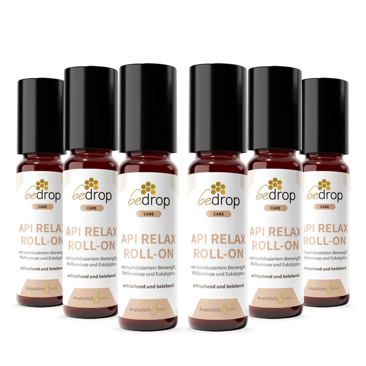 bedrop API RELAX ROLL-ON mit hochdosiertem Bienengift, Pfefferminze und Eukalyptus Set