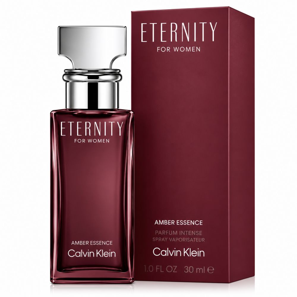 Calvin Klein Eternity Amber Essence Damenparfum 30ml Flakon und Verpackung.