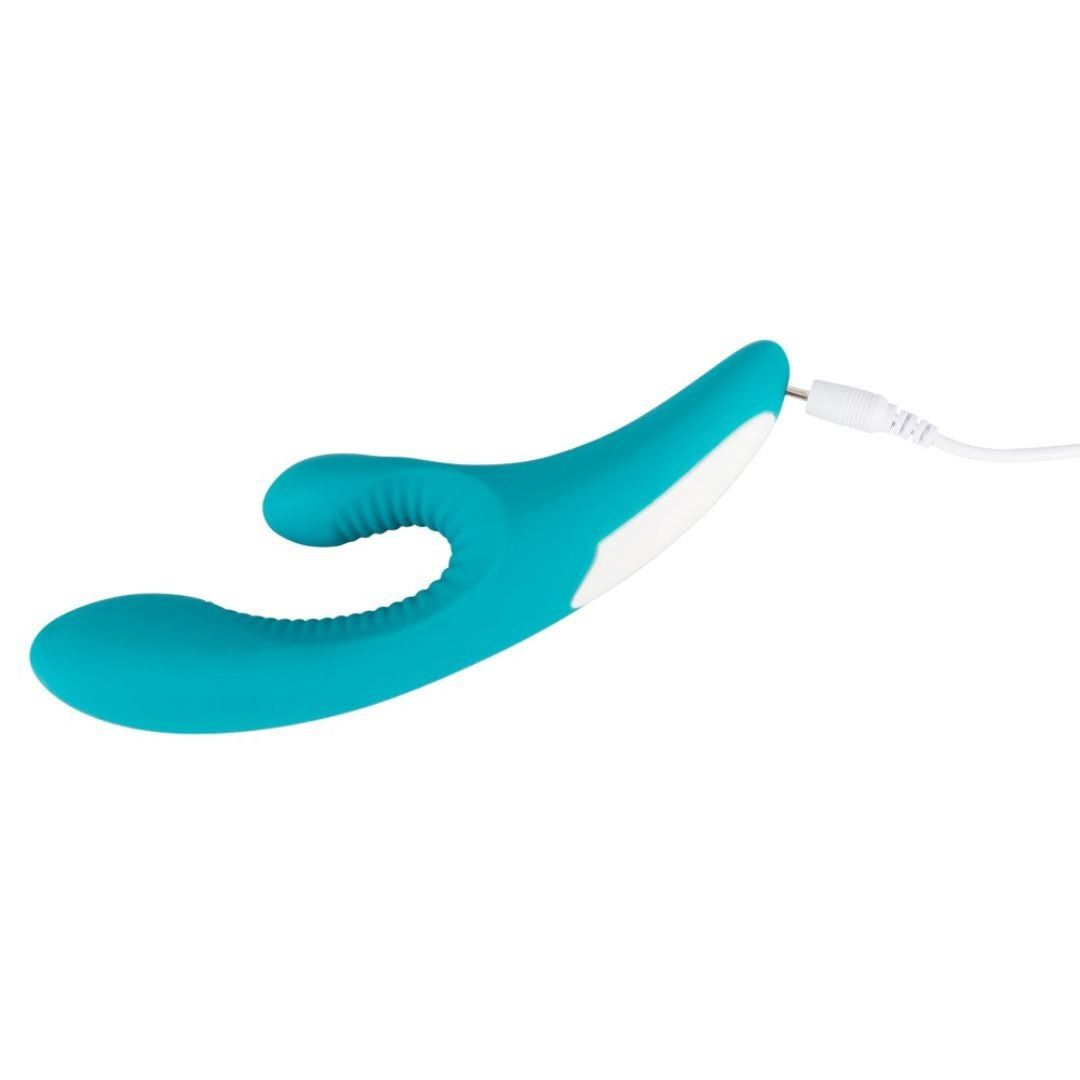 Rabbitvibrator mit 7 Vibrationsmodi | 2 kraftvollen Motoren, Soft Touch Textur | Javida
