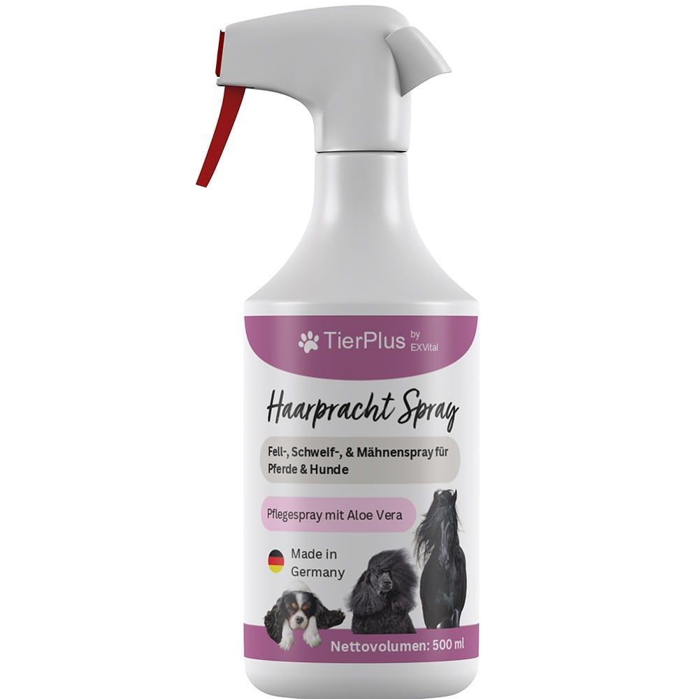 EXVital® Haarpracht Fell-, Schweif-, & Mähnenspray für Hund & Pferd