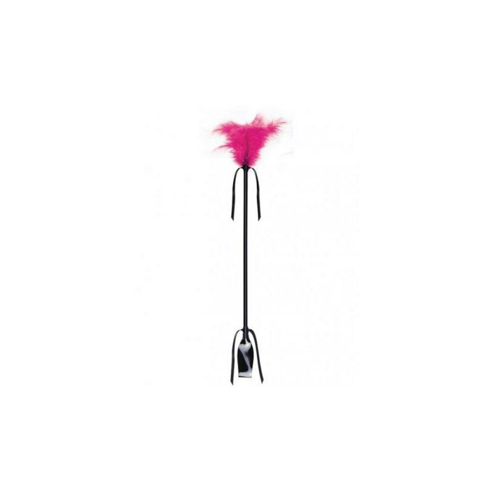 Secretplay fusta&pluma negro y fucsia