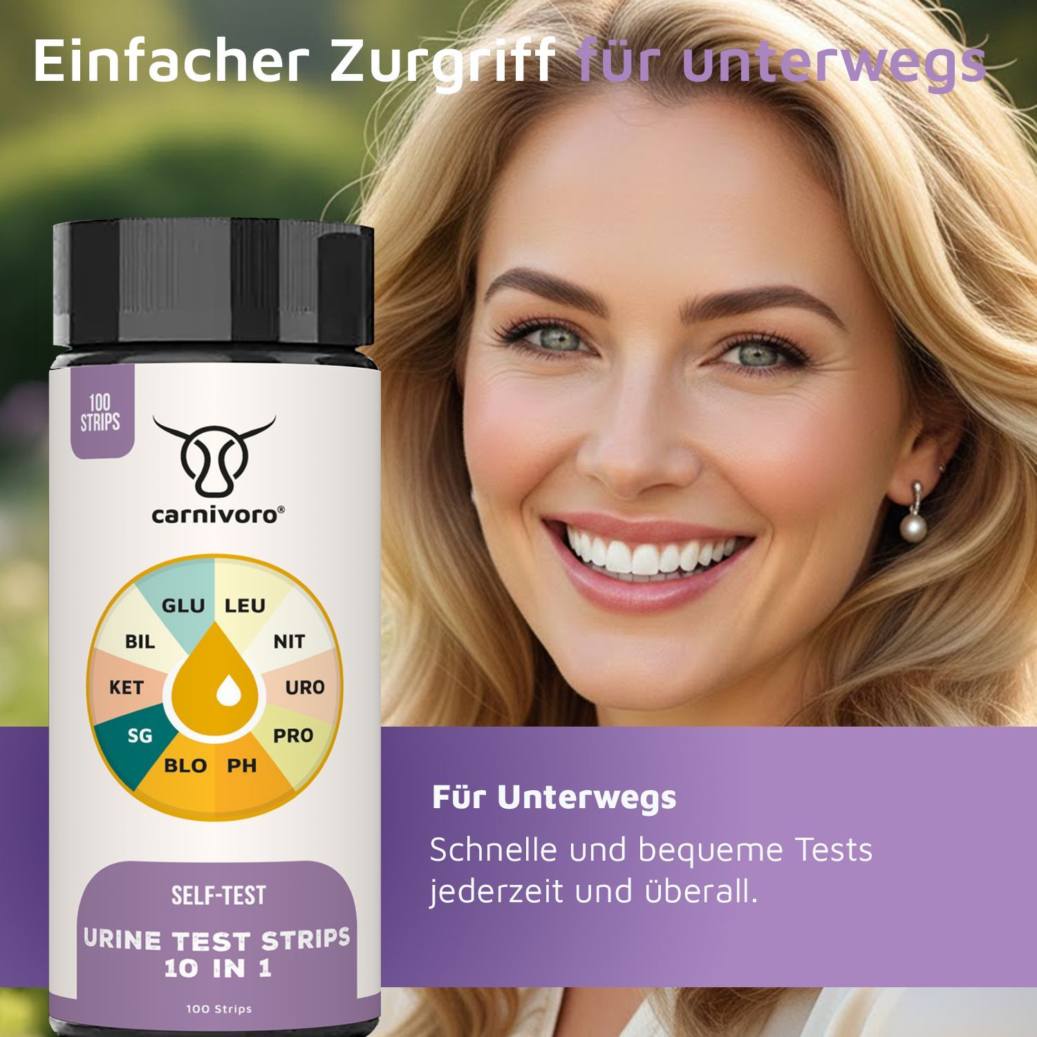 carnivoro® Gesundheitstest - Urin Teststreifen für 10 Parameter
