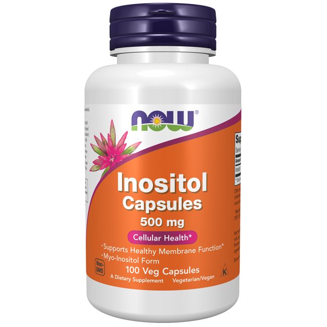 Now Foods Inositol Kapseln, 500 mg, 100 Veg-Kapseln.