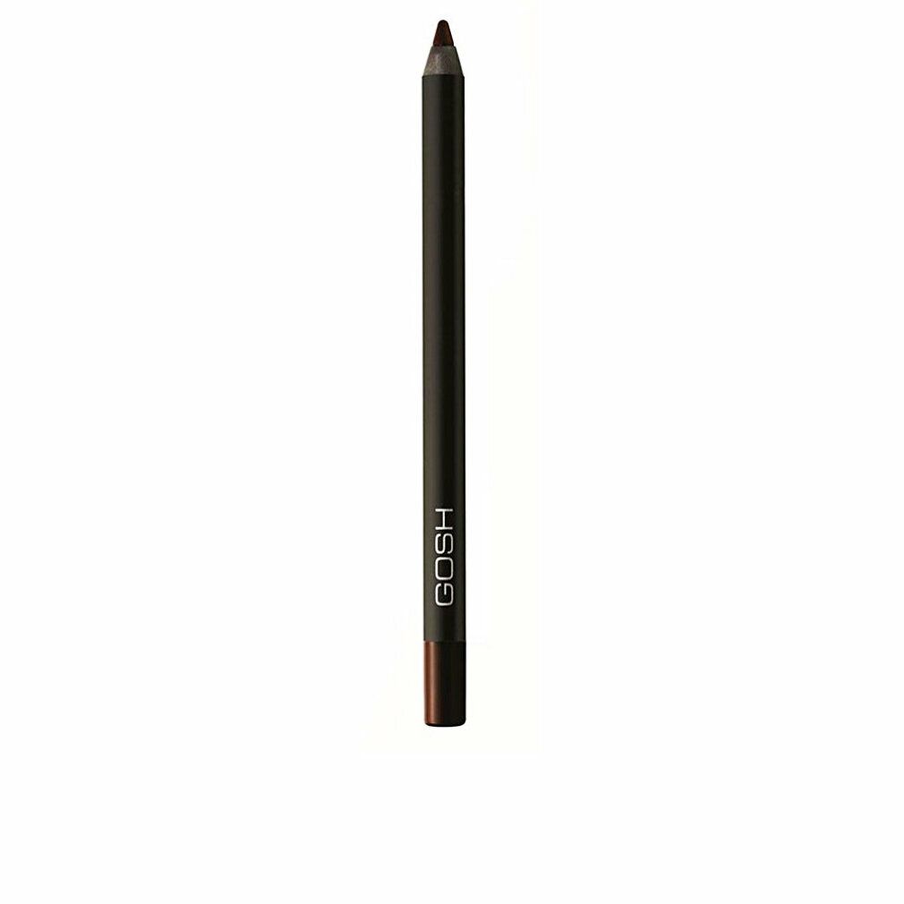 Brauner Eyeliner-Stift. Schwarzer Schaft mit brauner Spitze. Marke GOSH.