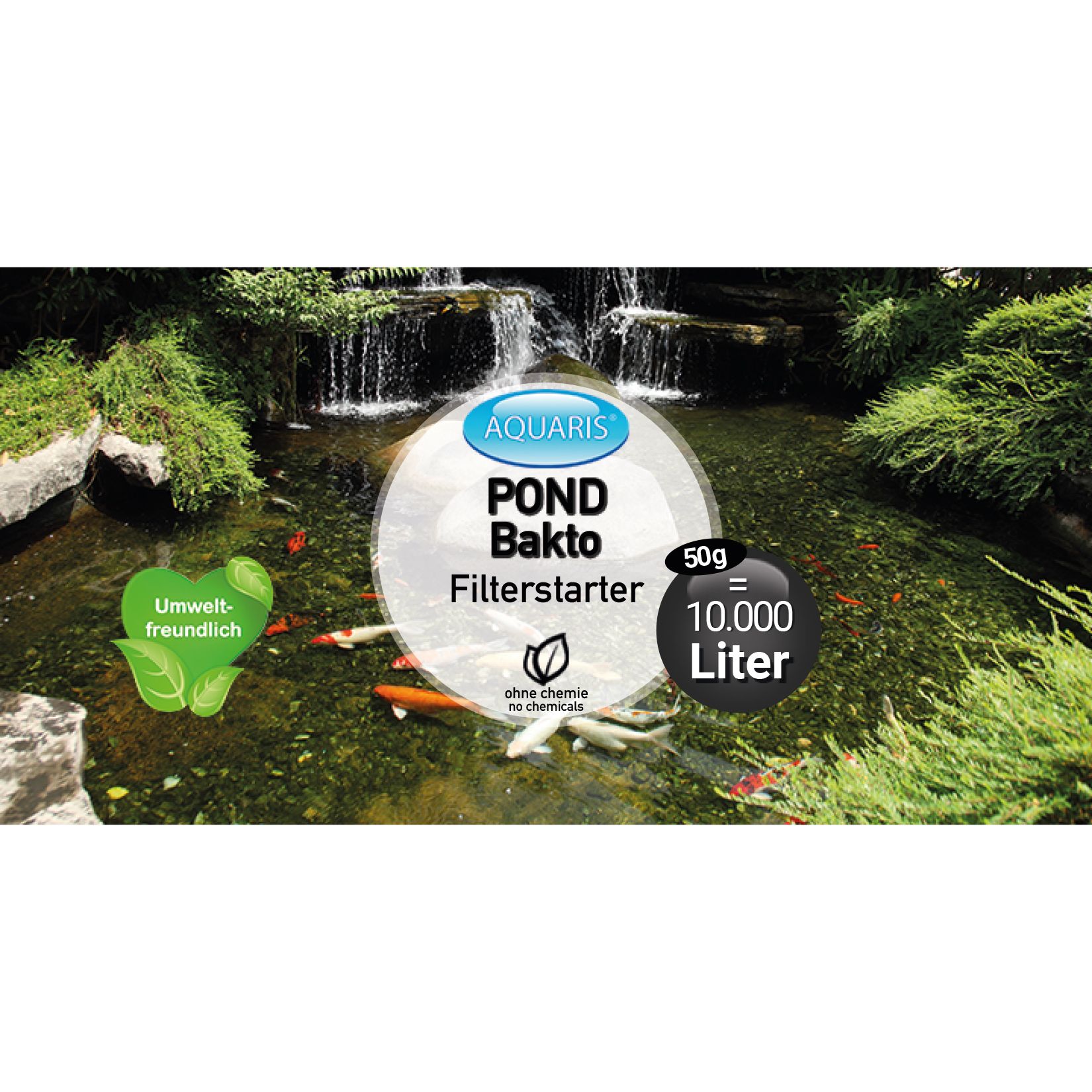 AQUARIS Teichpflege-Produkte für Teichfische - POND Bakto Filterstarter