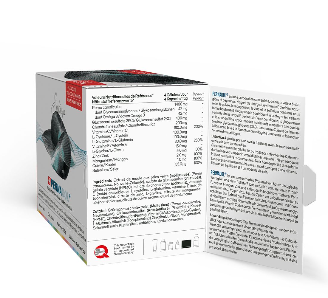 Sekoya Swiss - Pernadol | Perna canaliculus, Glucosamin, Chondroitin | Gegen Arthrose