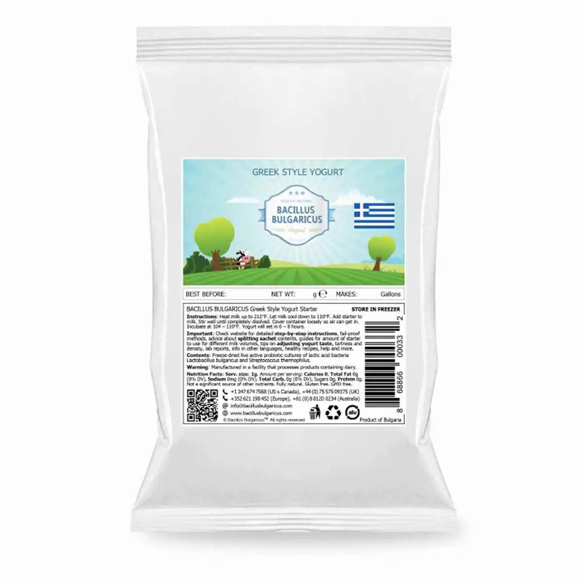 BACILLUS BULGARICUS Griechische Joghurt-Kulturen