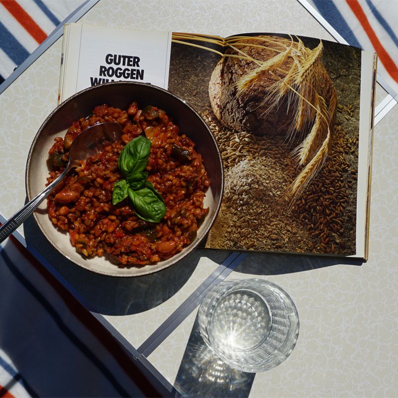 Kernbeißer Vollkorngerichte: Mediterran-Roggen mit Bohnen