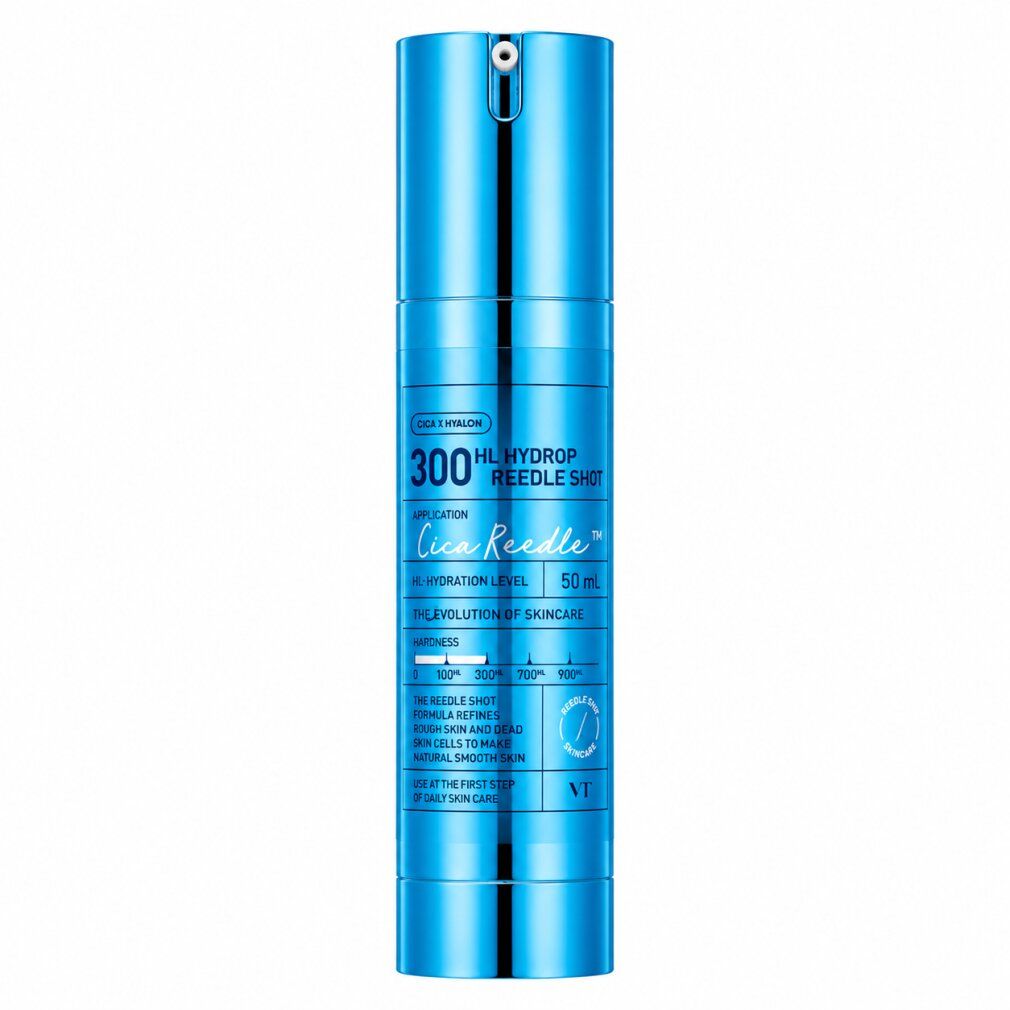 Blauer Spender mit Hautpflegeprodukt, 50 ml.