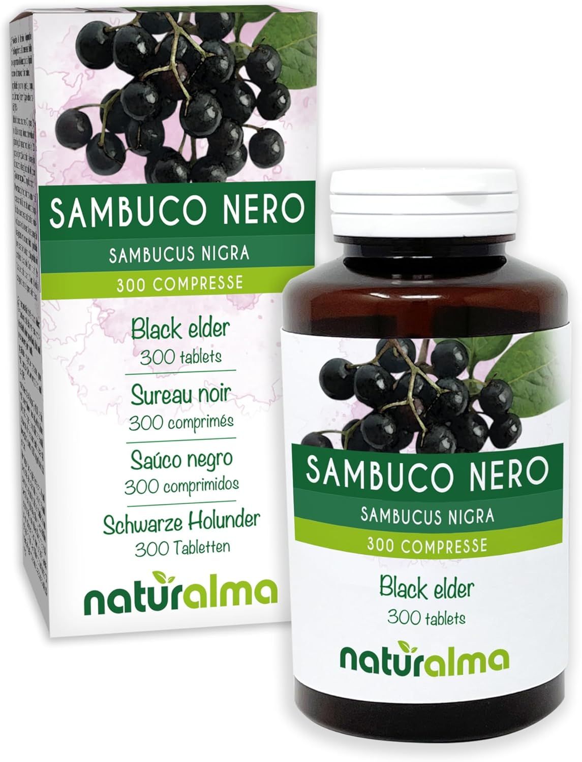 Naturalma Schwarze Holunder Sambucus nigra Tabletten