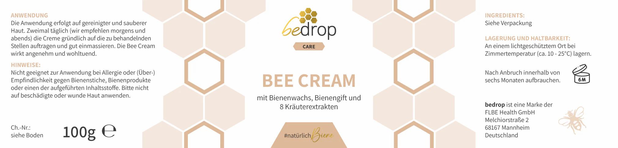 bedrop: Hautpflege-Set | Bee Cream + Propolis Cream + Royale Lotion