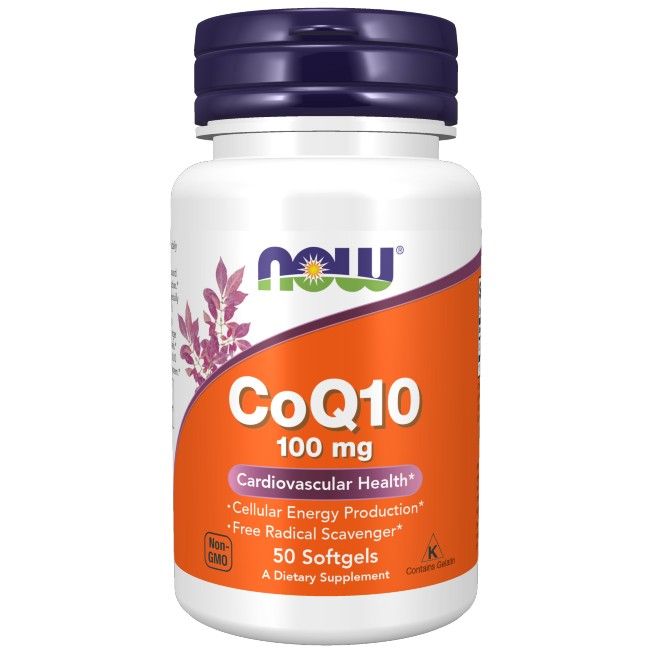 Now Foods Coenzym CoQ10 100 mg 50 Weichkapseln