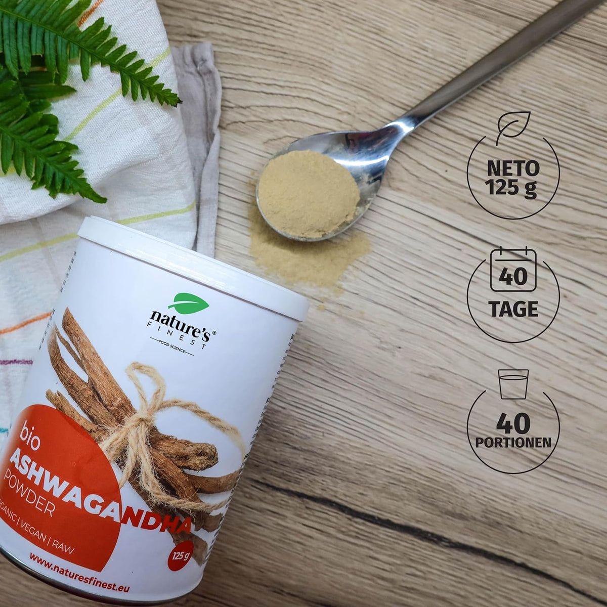 Nature's Finest Ashwagandha-Pulver