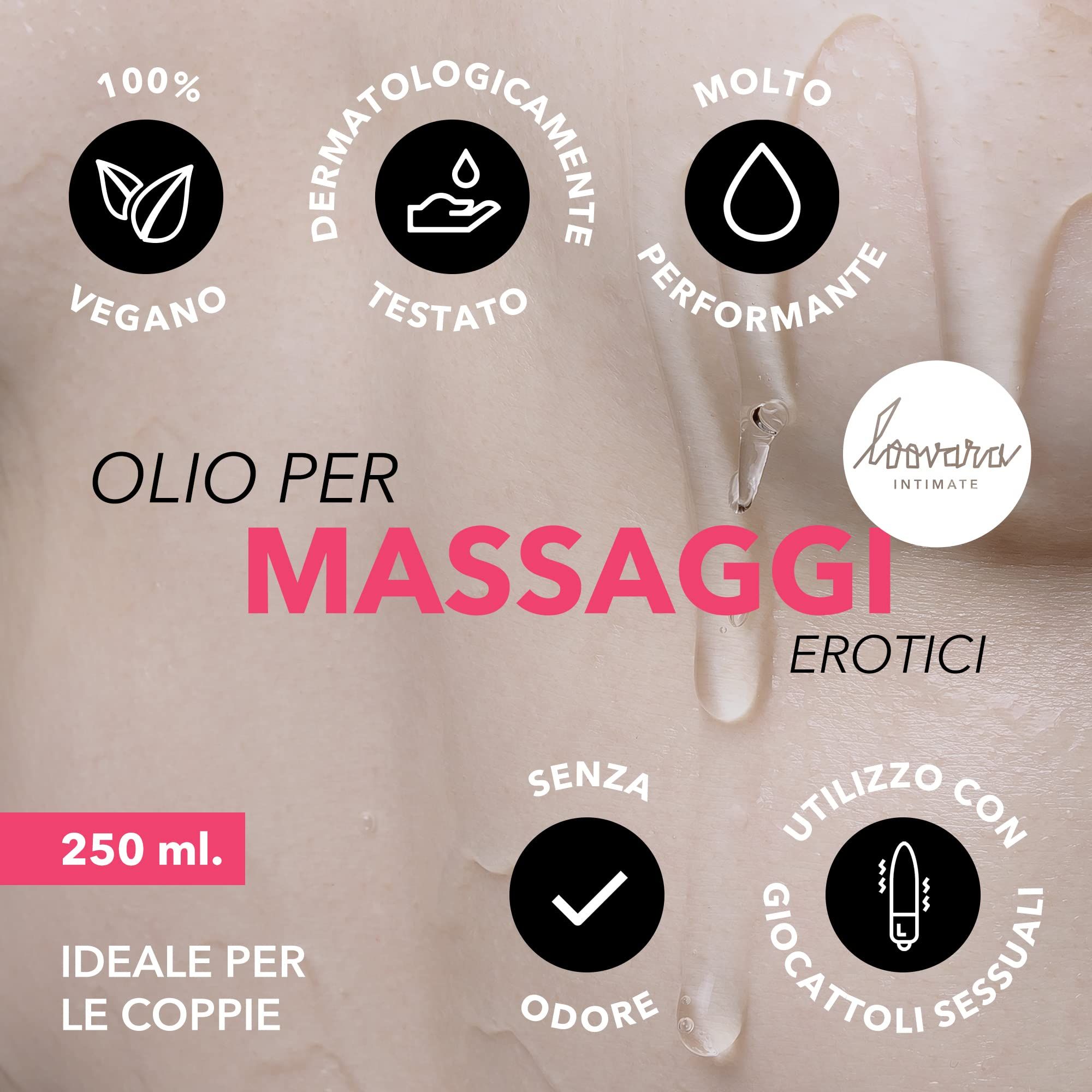 Loovara Happy Hand Massageöl, 250 ml, vegan, dermatologisch getestet, ohne Duft.